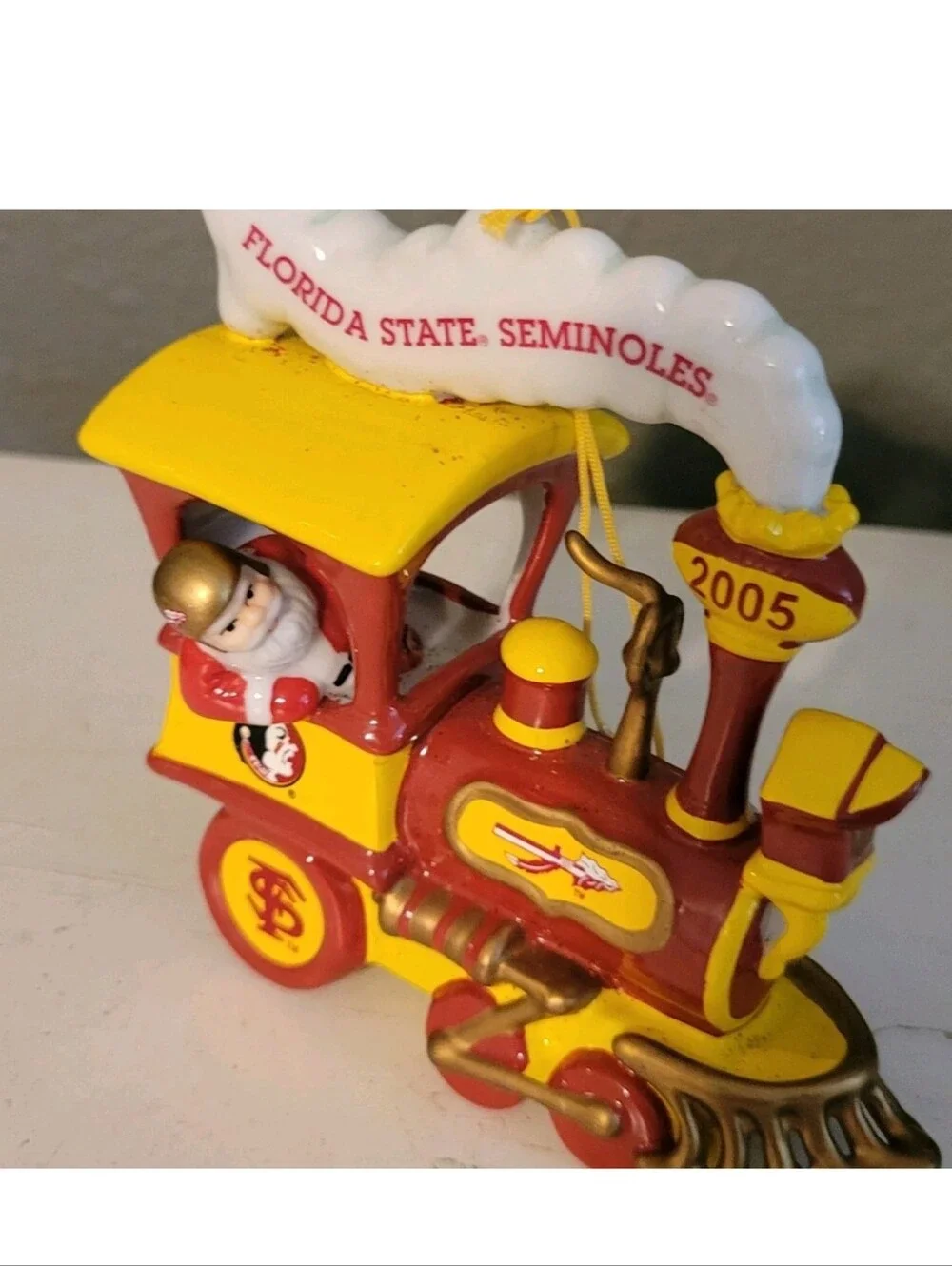 Danbury Mint 2005 Florida State FSU Holiday Express Train Christmas Ornament
